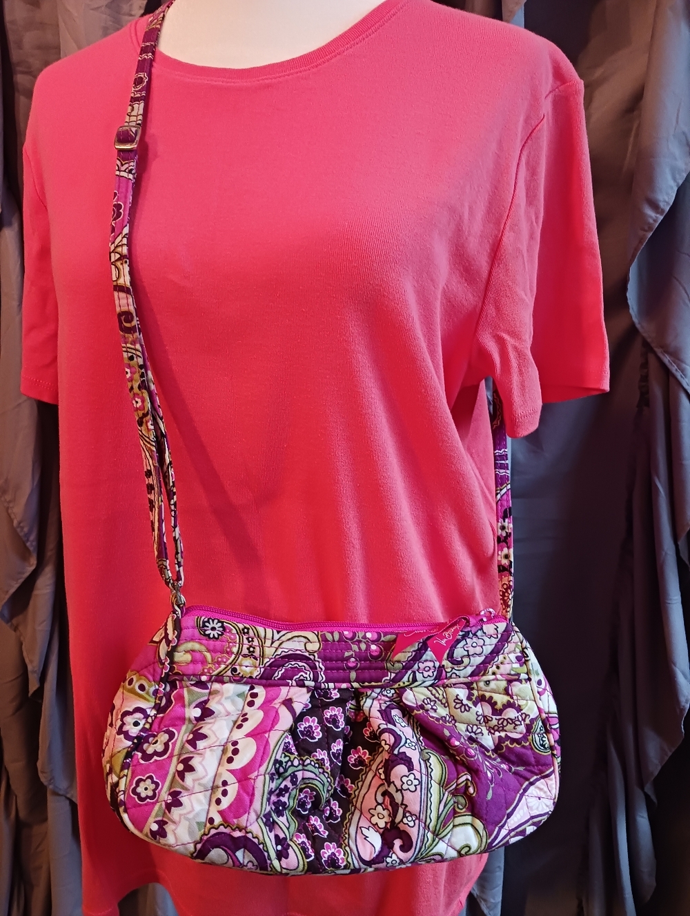 Vera Bradley Small Crossbody Bag EUC Clean Lightweight Feminine Boho Quilt